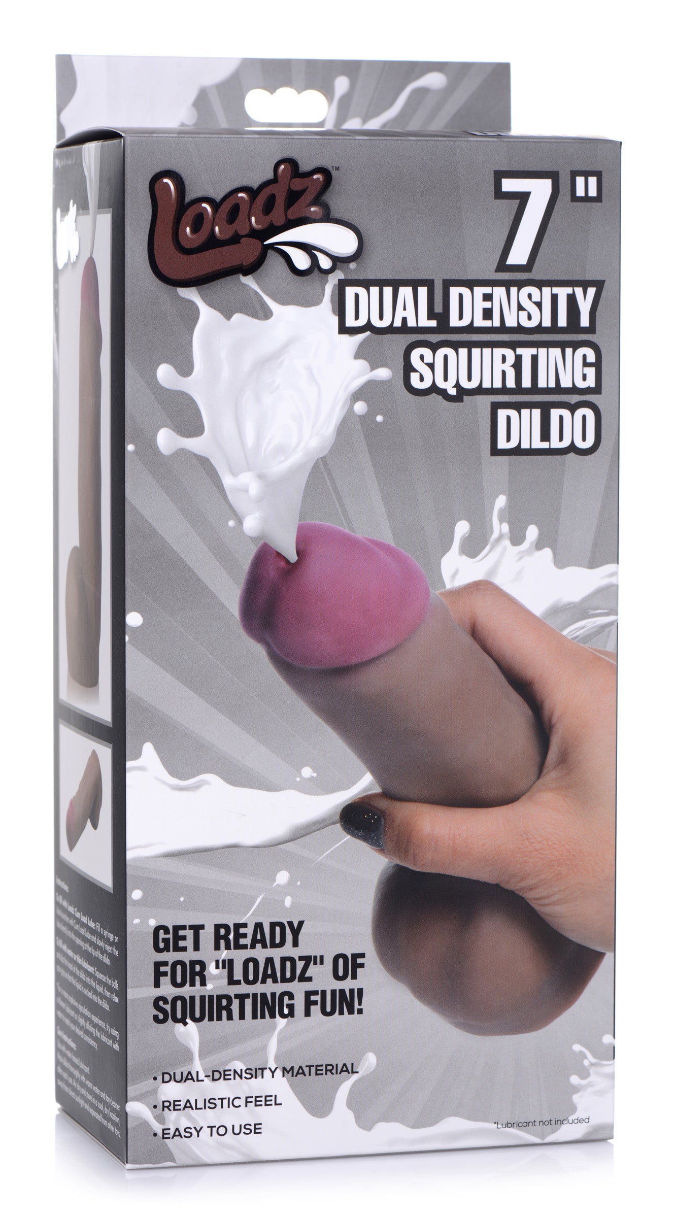Dark Dual Density Squirting Dildo - 7 Inch - UABDSM
