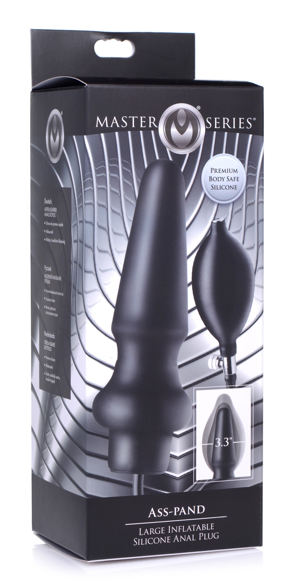 Ass-Pand Large Inflatable Silicone Anal Plug - UABDSM