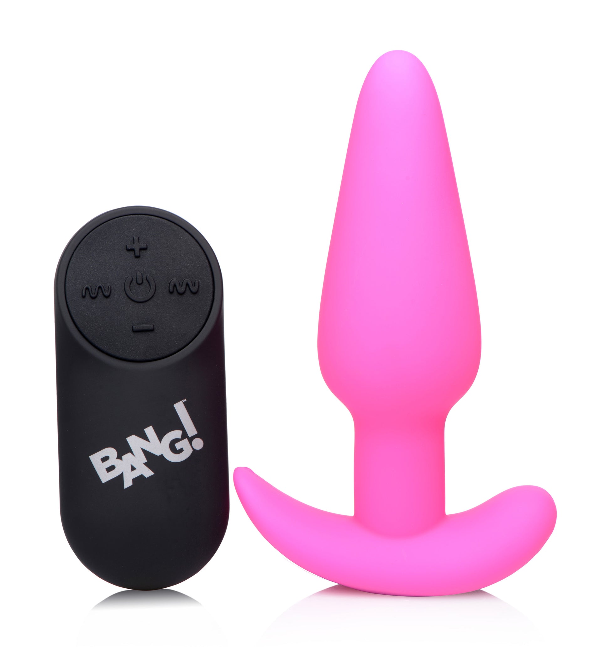 Remote Control 21X Vibrating Silicone Butt Plug - Pink - UABDSM