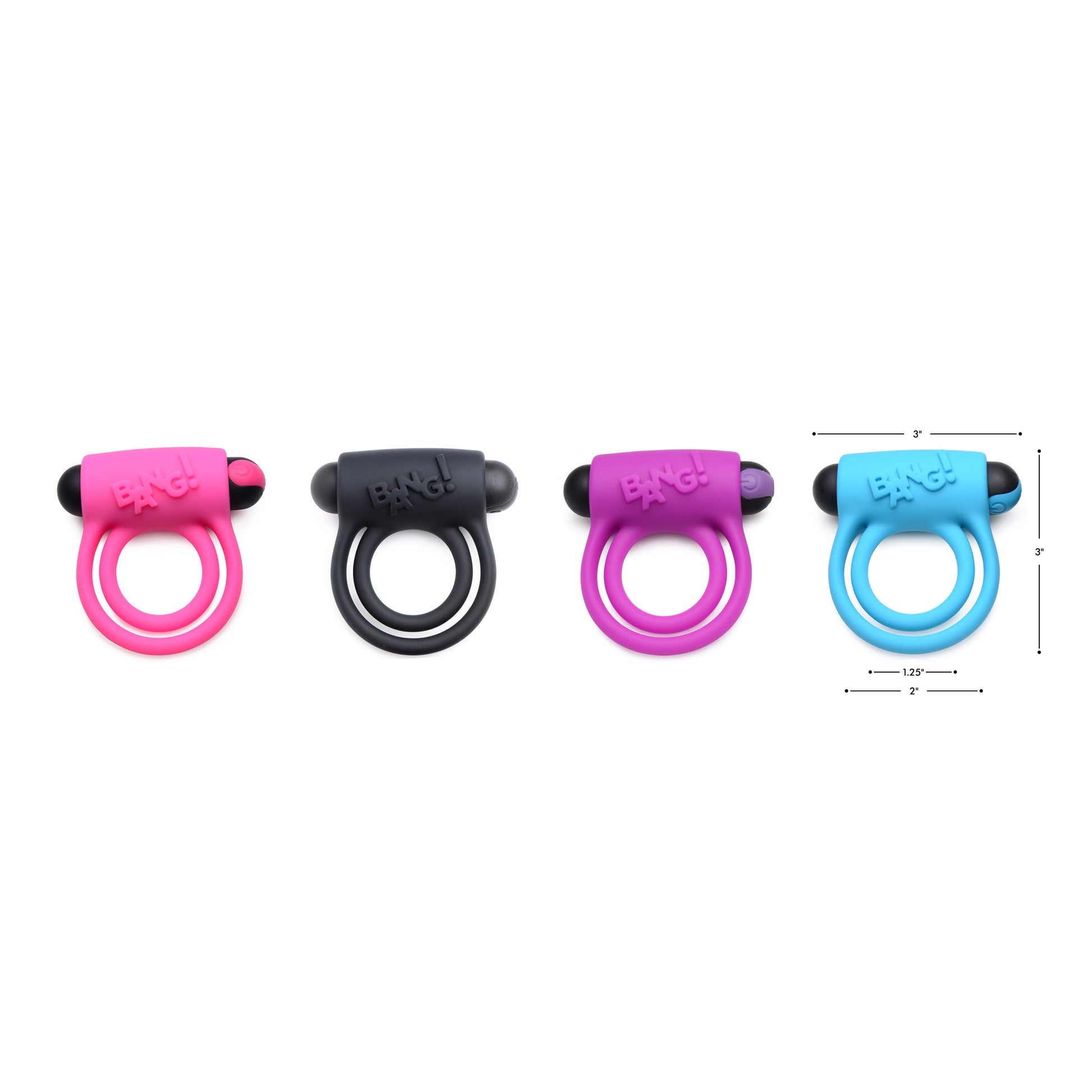 Remote Control 28X Vibrating Cock Ring and Bullet - Pink - UABDSM
