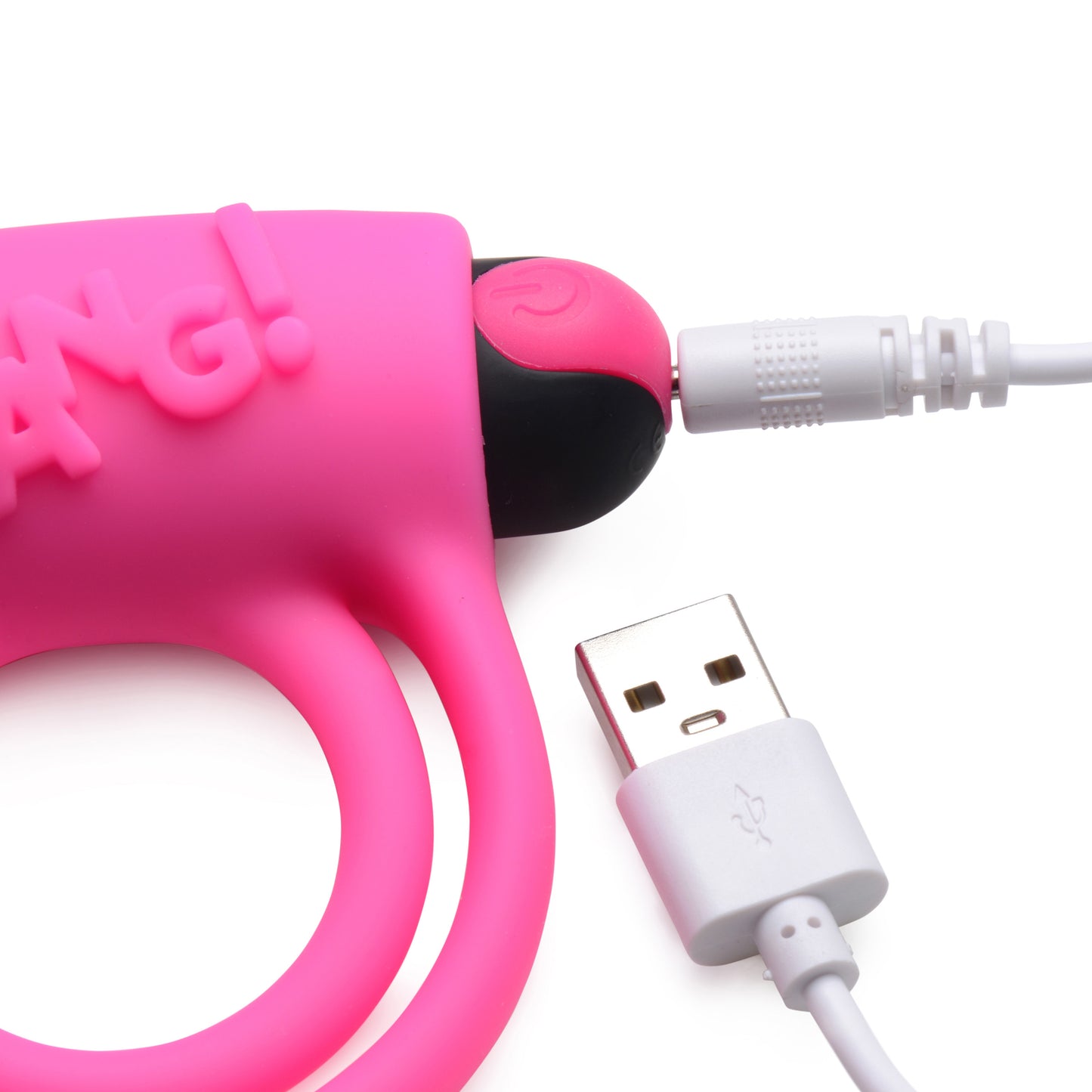 Remote Control 28X Vibrating Cock Ring and Bullet - Pink - UABDSM