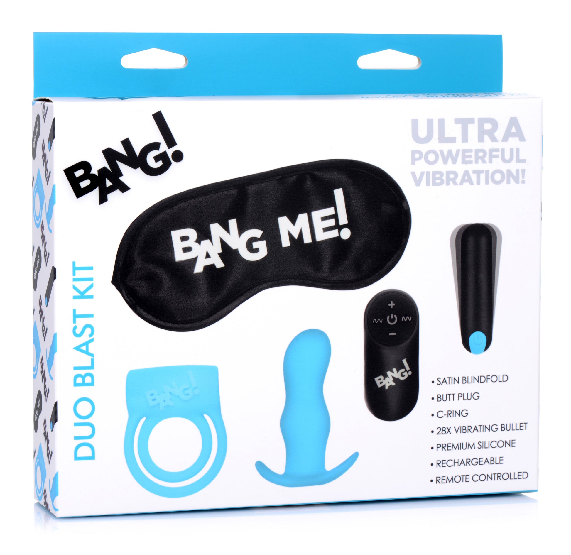 Duo Blast Remote Control Cock Ring and Butt Plug Vibe Kit - UABDSM