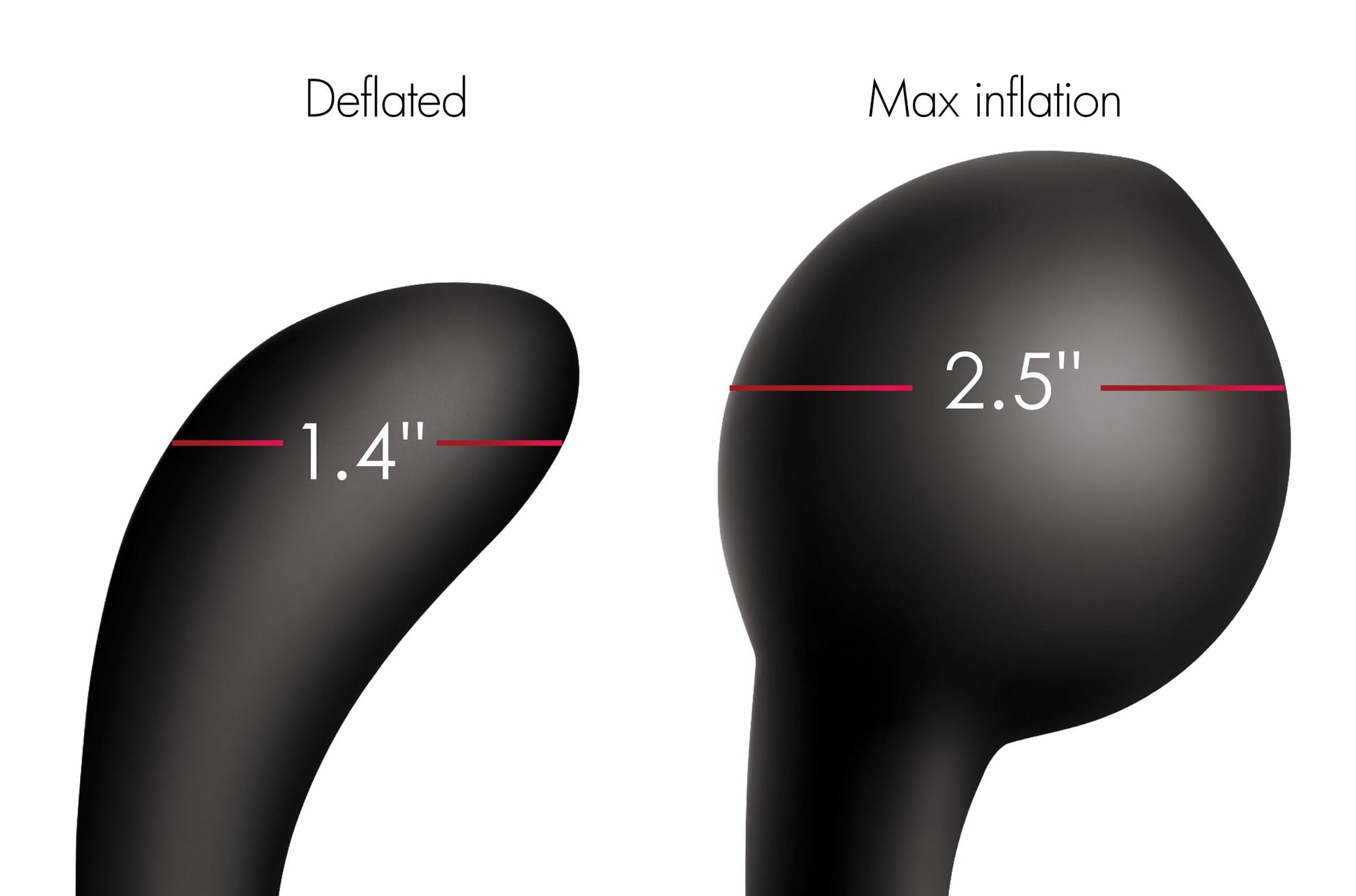 10X Inflatable and Vibrating Silicone Prostate Plug - UABDSM