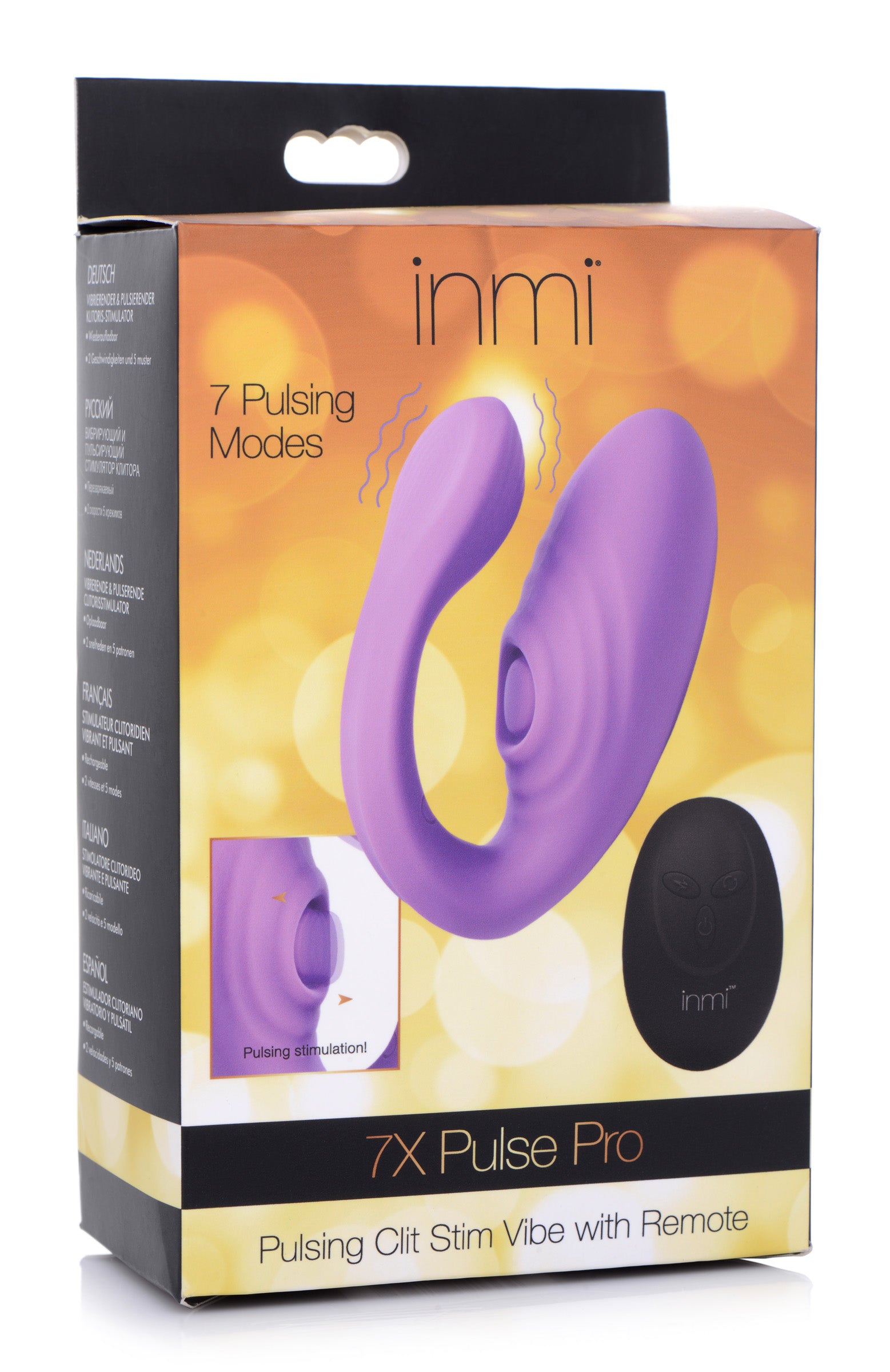 7X Pulse Pro Pulsating and Clit Stimulating Vibrator with Remote Control - UABDSM