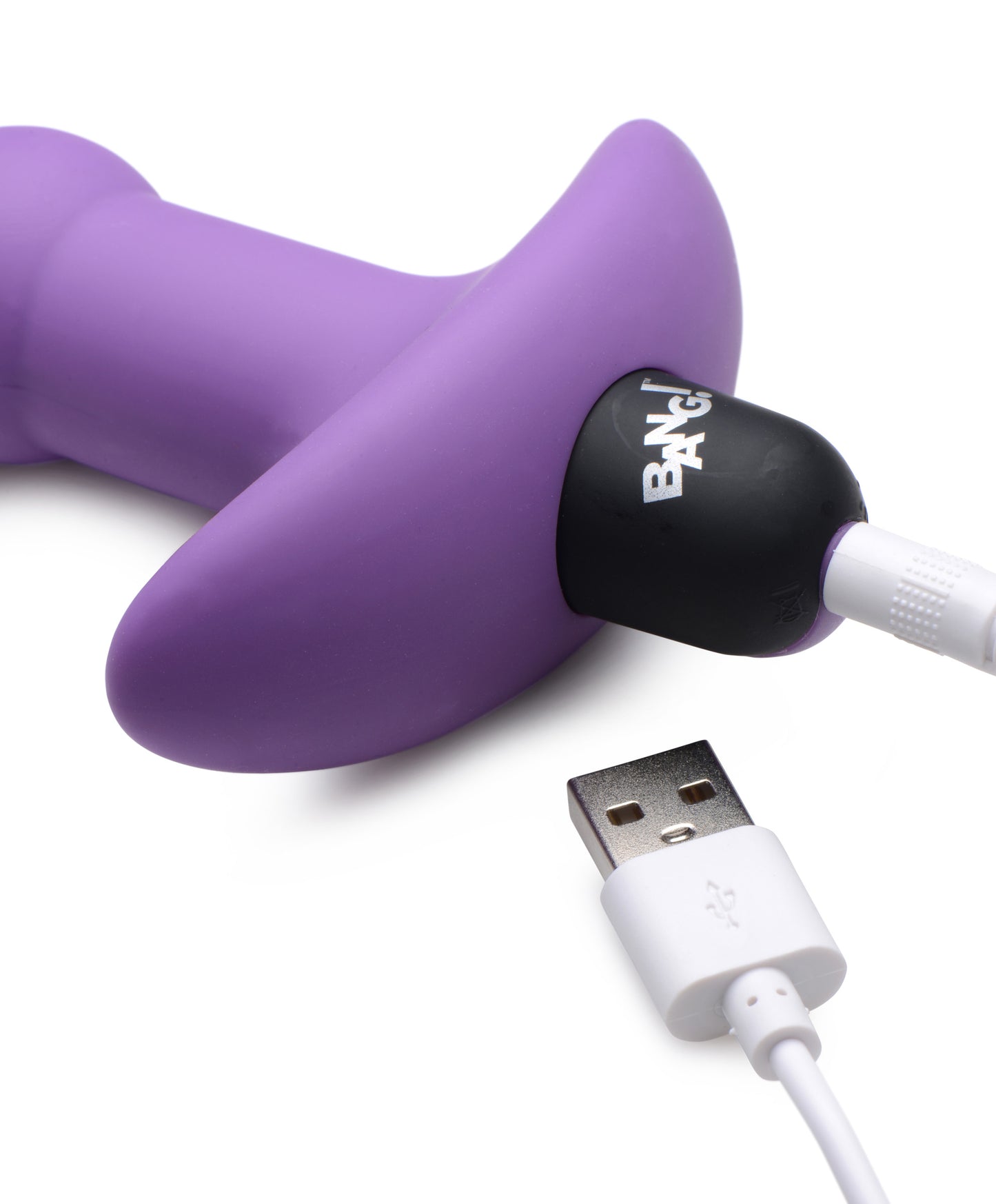 Remote Control Vibrating Silicone Anal Beads - Purple - UABDSM