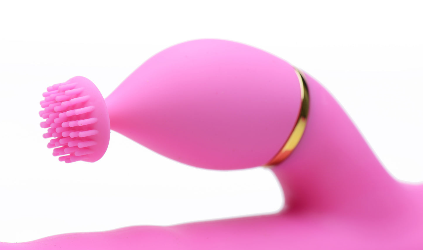 10X Versa-Thrust Vibrating and Thrusting Silicone Rabbit with 3 Attachments - UABDSM