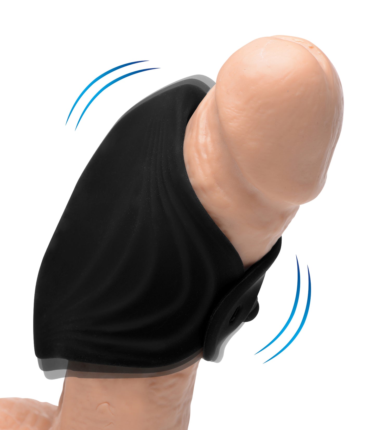 10X Pleasure Stroke Vibrating Silicone Penis Sleeve - UABDSM