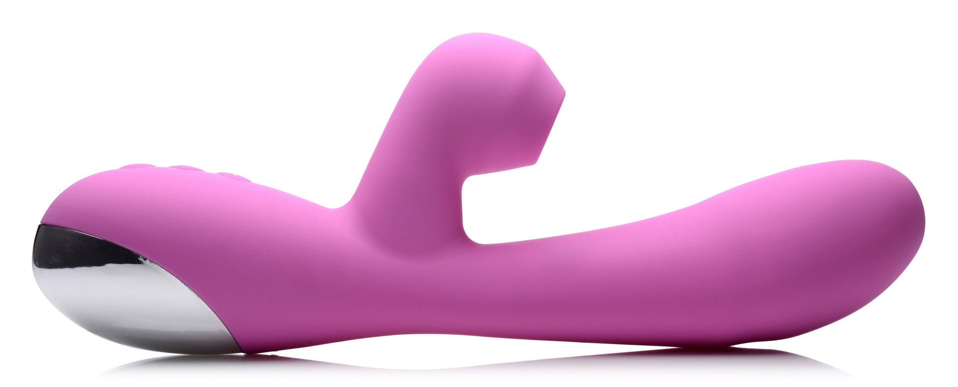 Shegasm 5 Star 7X Suction Come-Hither Silicone Rabbit - Pink - UABDSM