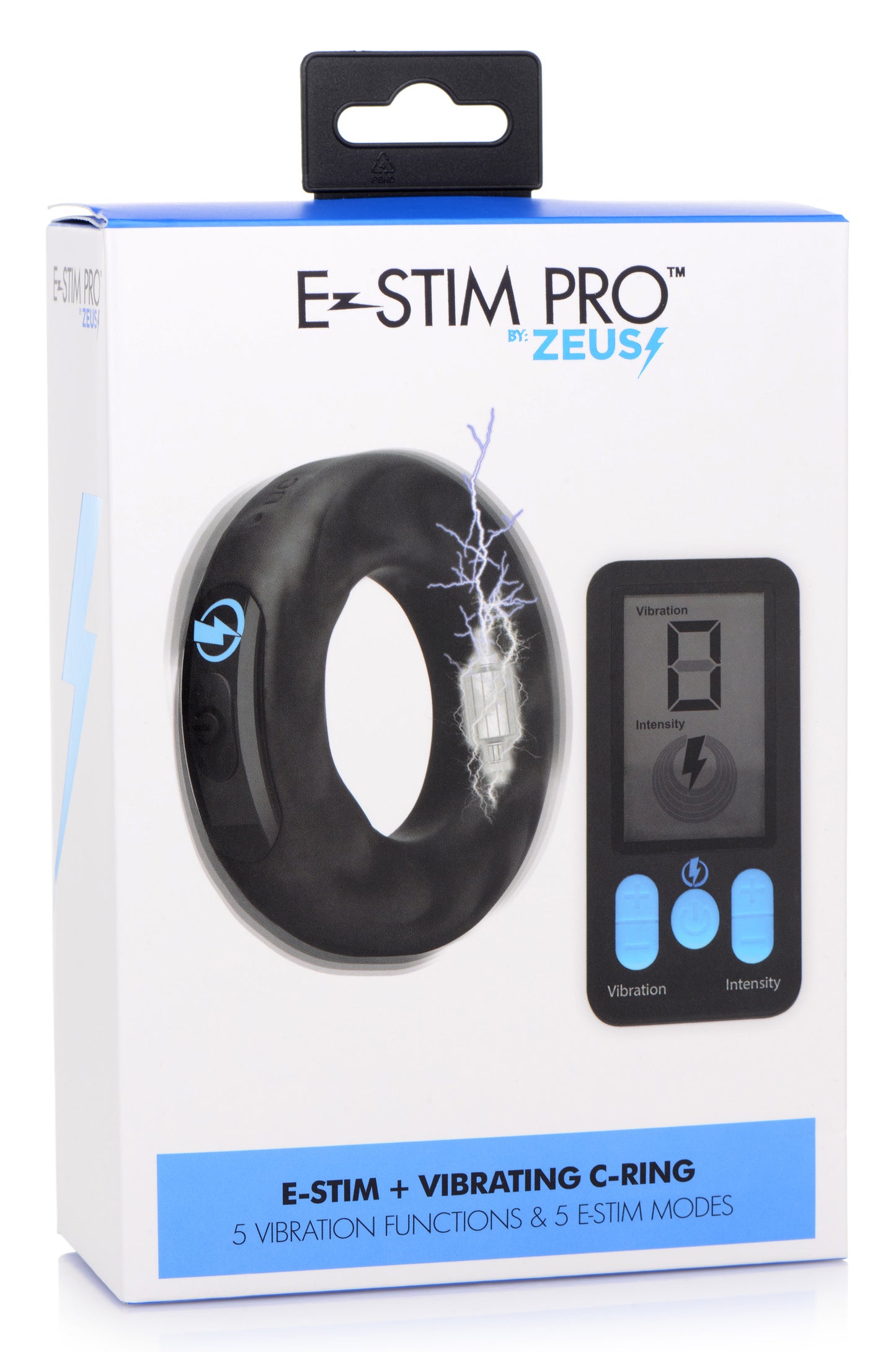 E-Stim Pro Silicone Vibrating Cock Ring - 1.5 Inch - UABDSM