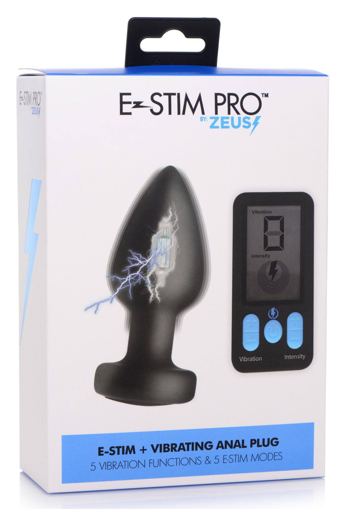 E-Stim Pro Silicone Vibrating Anal Plug with Remote Control - UABDSM