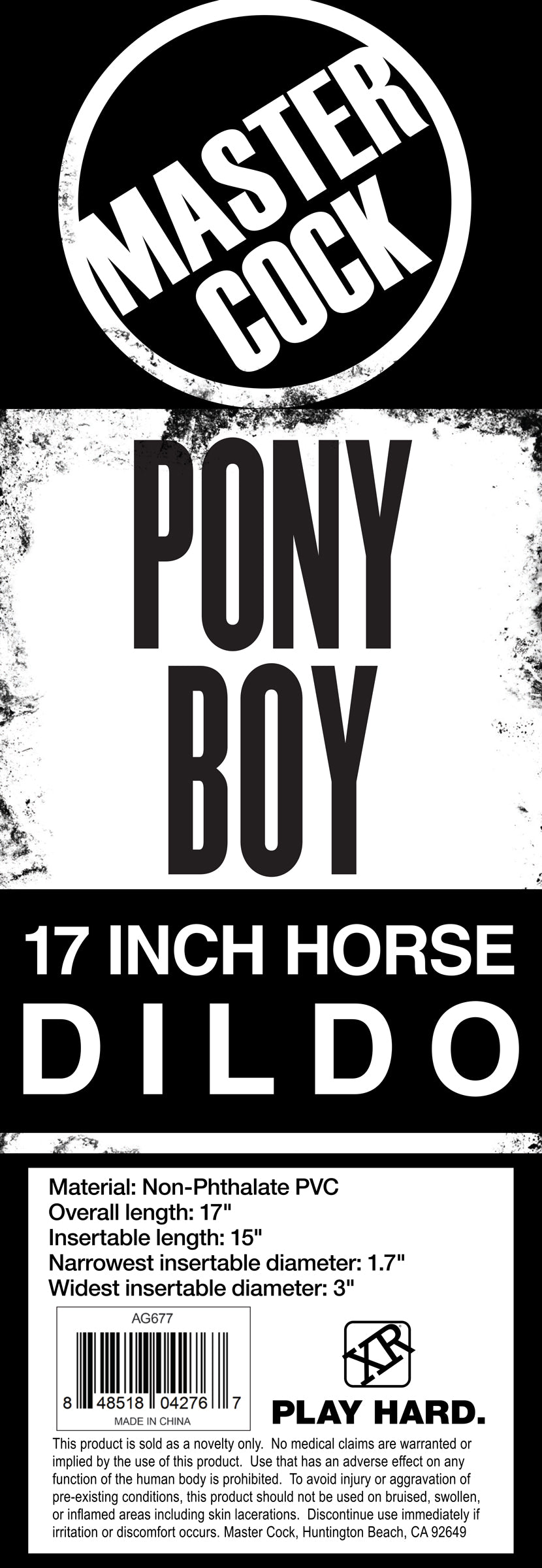 Pony Boy 17 Inch Horse Dildo - UABDSM