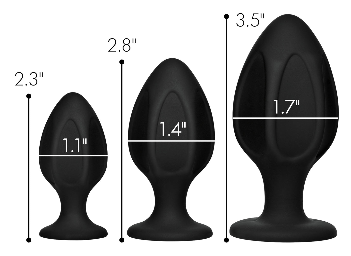 Triple Juicers Silicone Anal Trainer Set - UABDSM