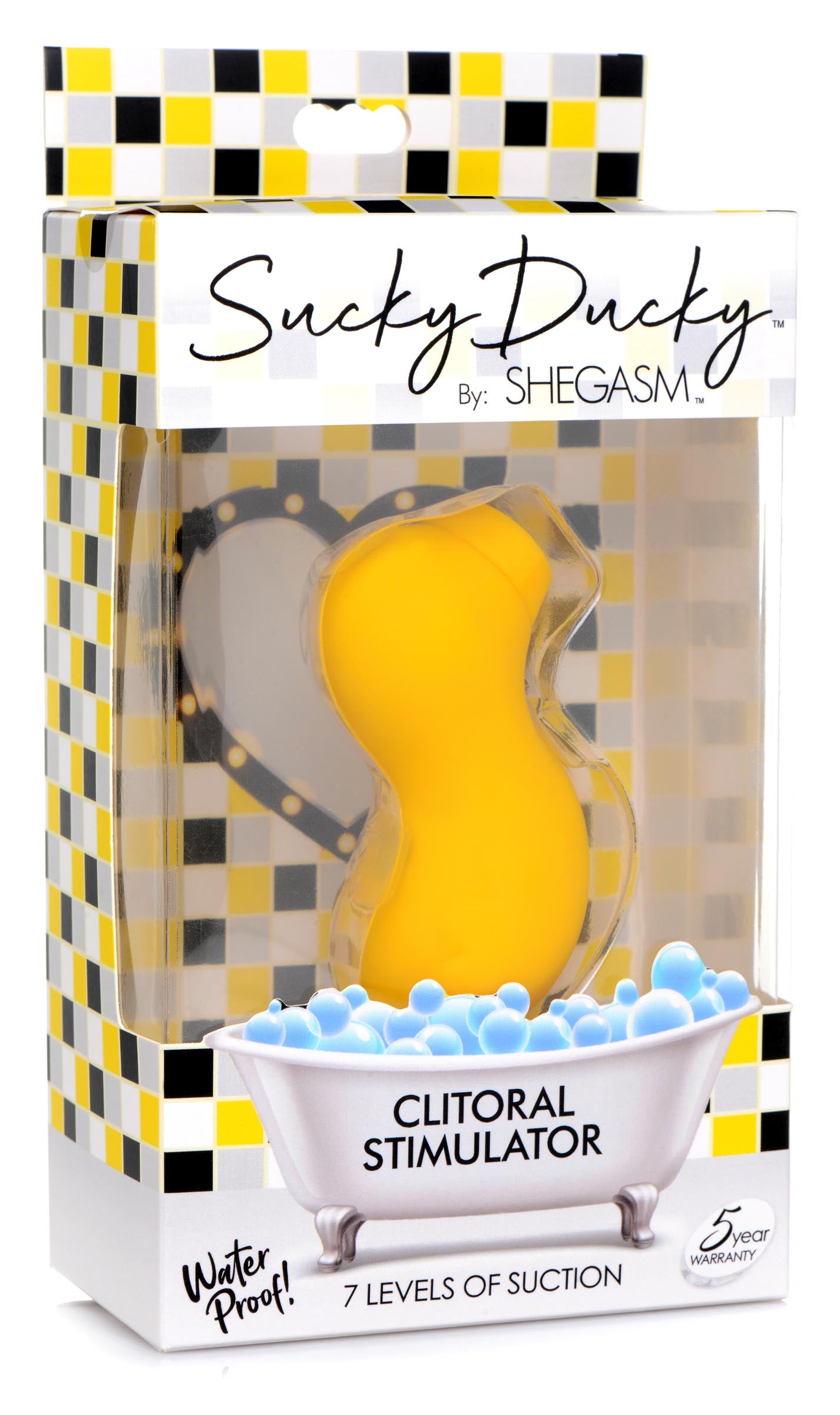 Sucky Ducky Silicone Clitoral Stimulator - Yellow - UABDSM