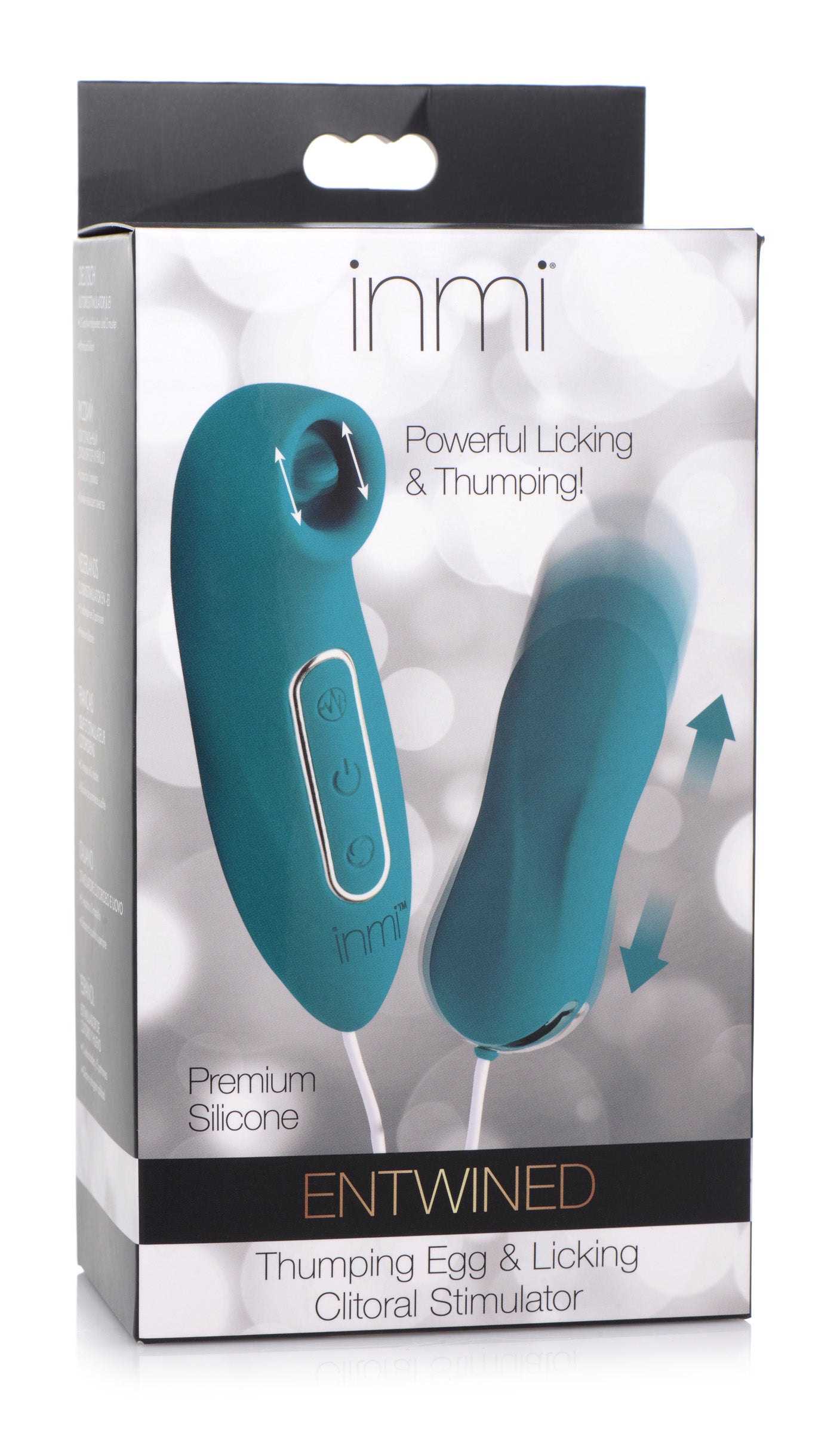 Entwined Silicone Thumping Egg and Licking Clitoral Stimulator - UABDSM