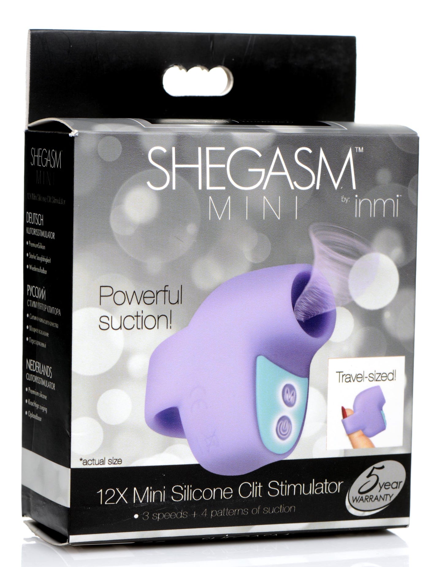 12X Mini Silicone Clit Stimulator - Purple - UABDSM