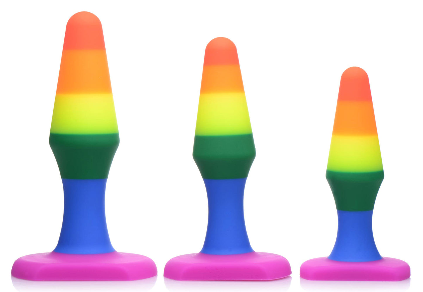 Rainbow Ready Silicone Anal Set - UABDSM