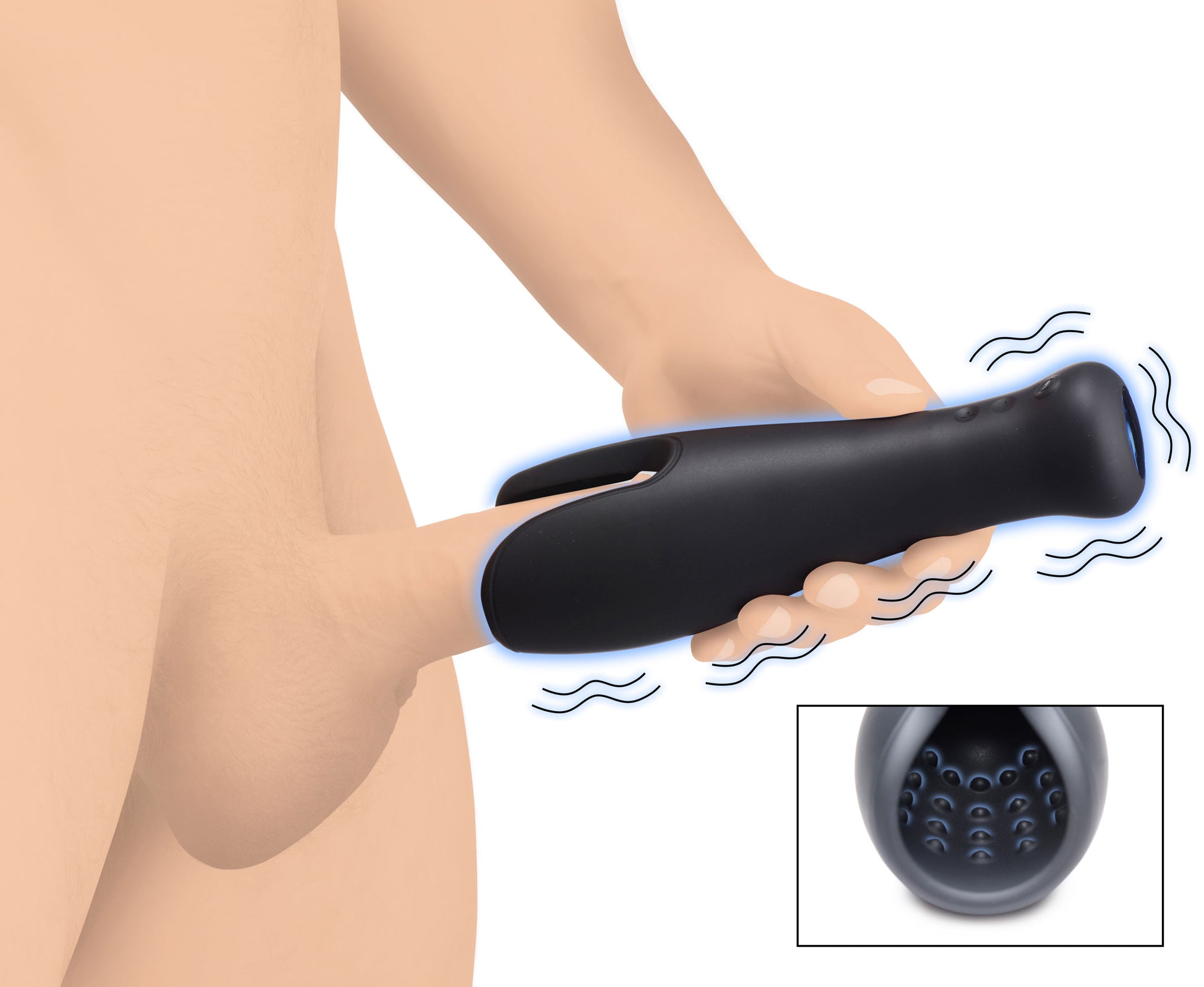 10X Vibrating Silicone Stroker - UABDSM