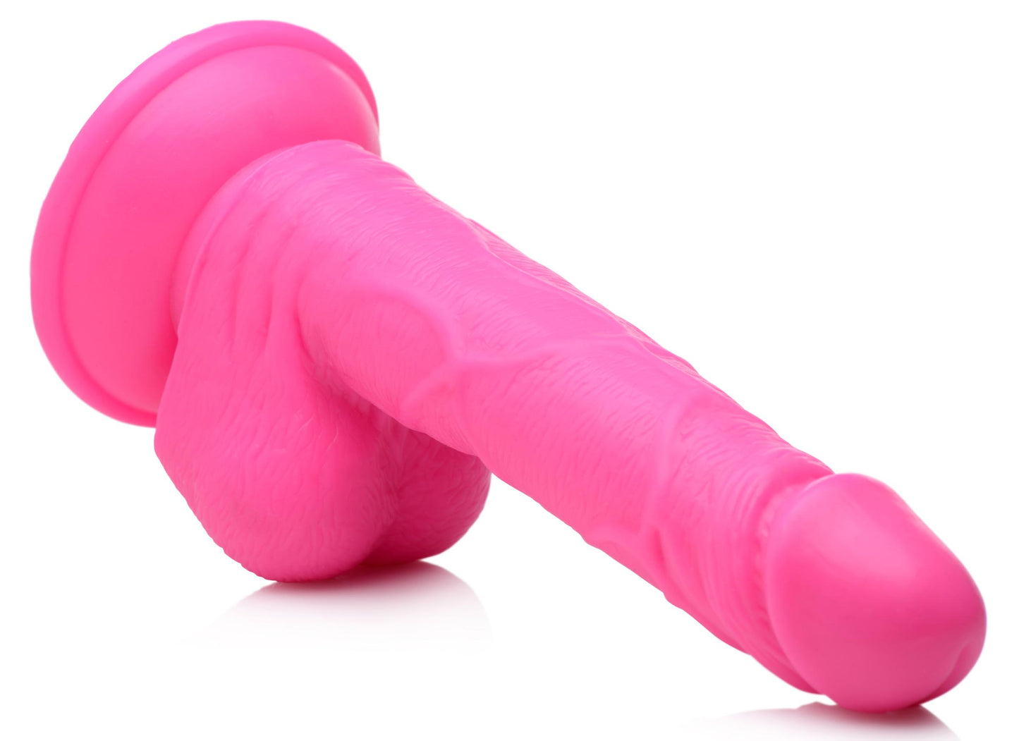 6.5 Inch Dildo with Balls - Pink - UABDSM