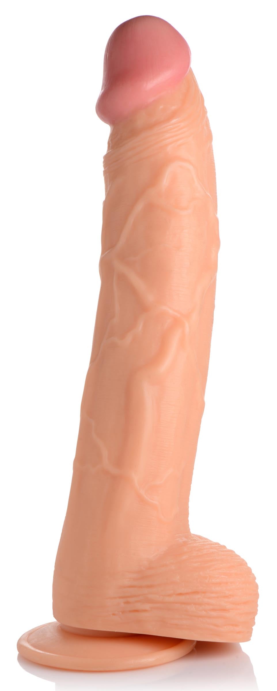 Hung Harry 11.75 Inch Dildo with Balls - Light - UABDSM