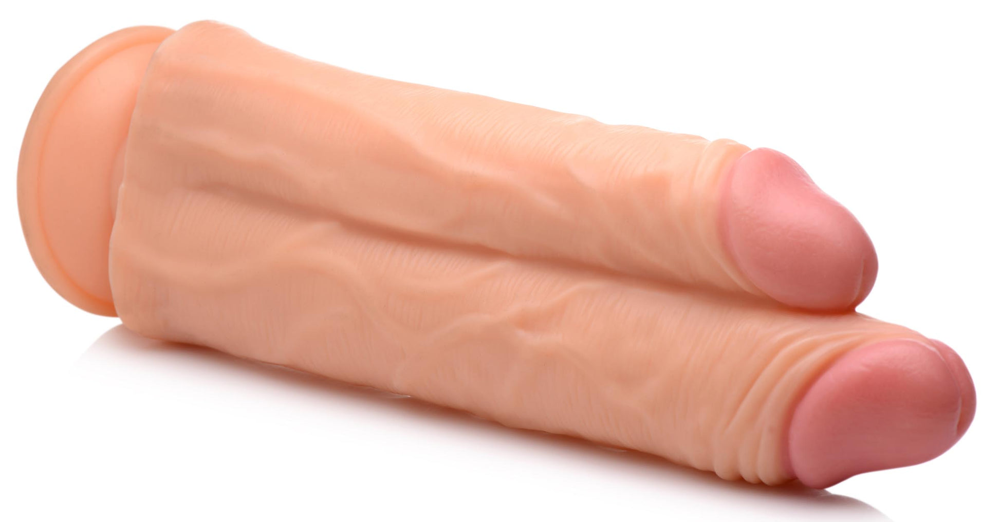 Double Stuffer 10 Inch Dildo - Light - UABDSM