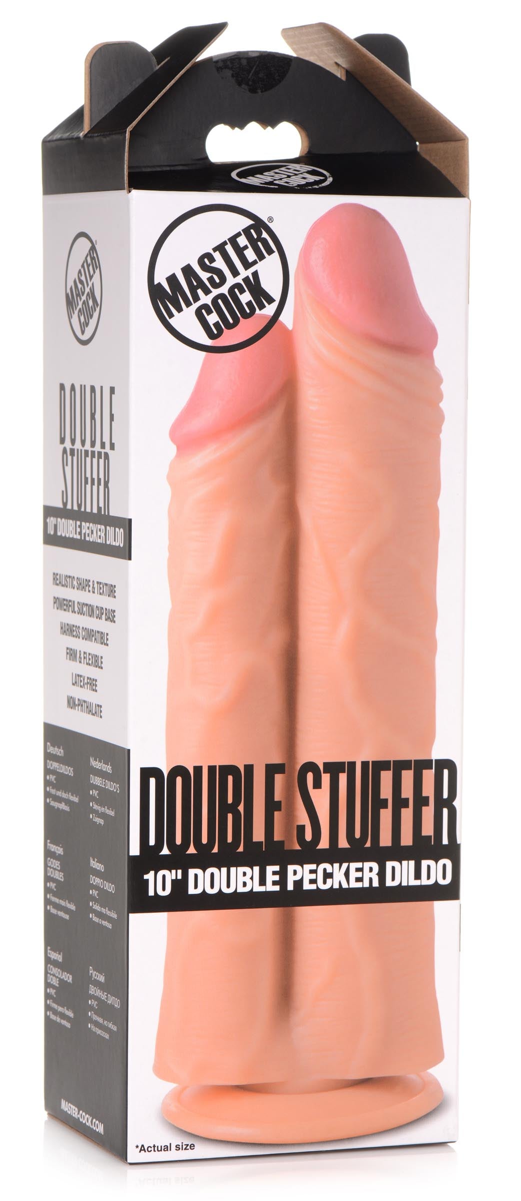 Double Stuffer 10 Inch Dildo - Light - UABDSM