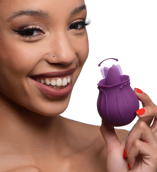Bloomgasm Wild Violet 10X Silicone Clit Licking Stimulator - Purple - UABDSM