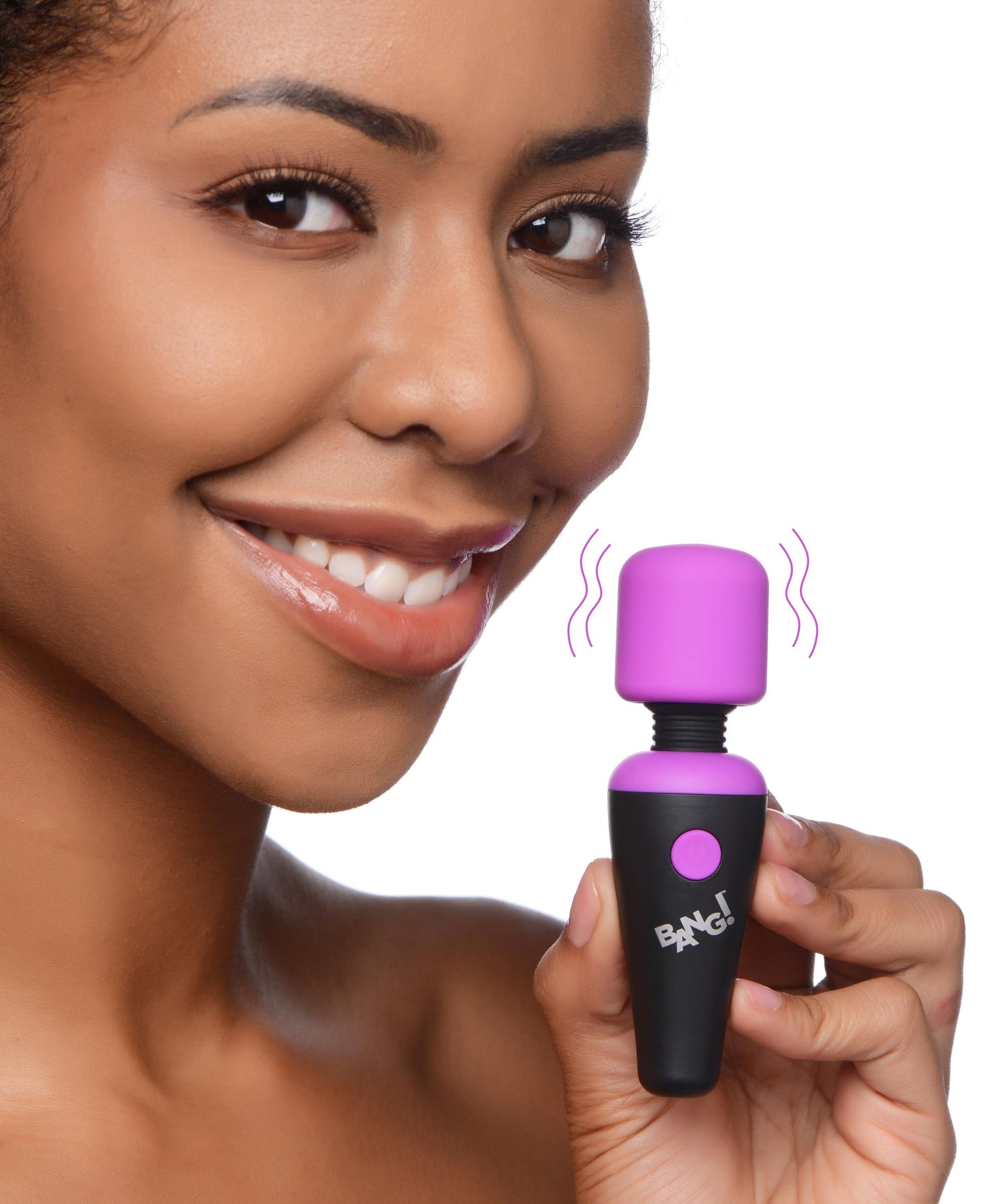 10X Ultra Powerful Silicone Mini Wand - Purple - UABDSM