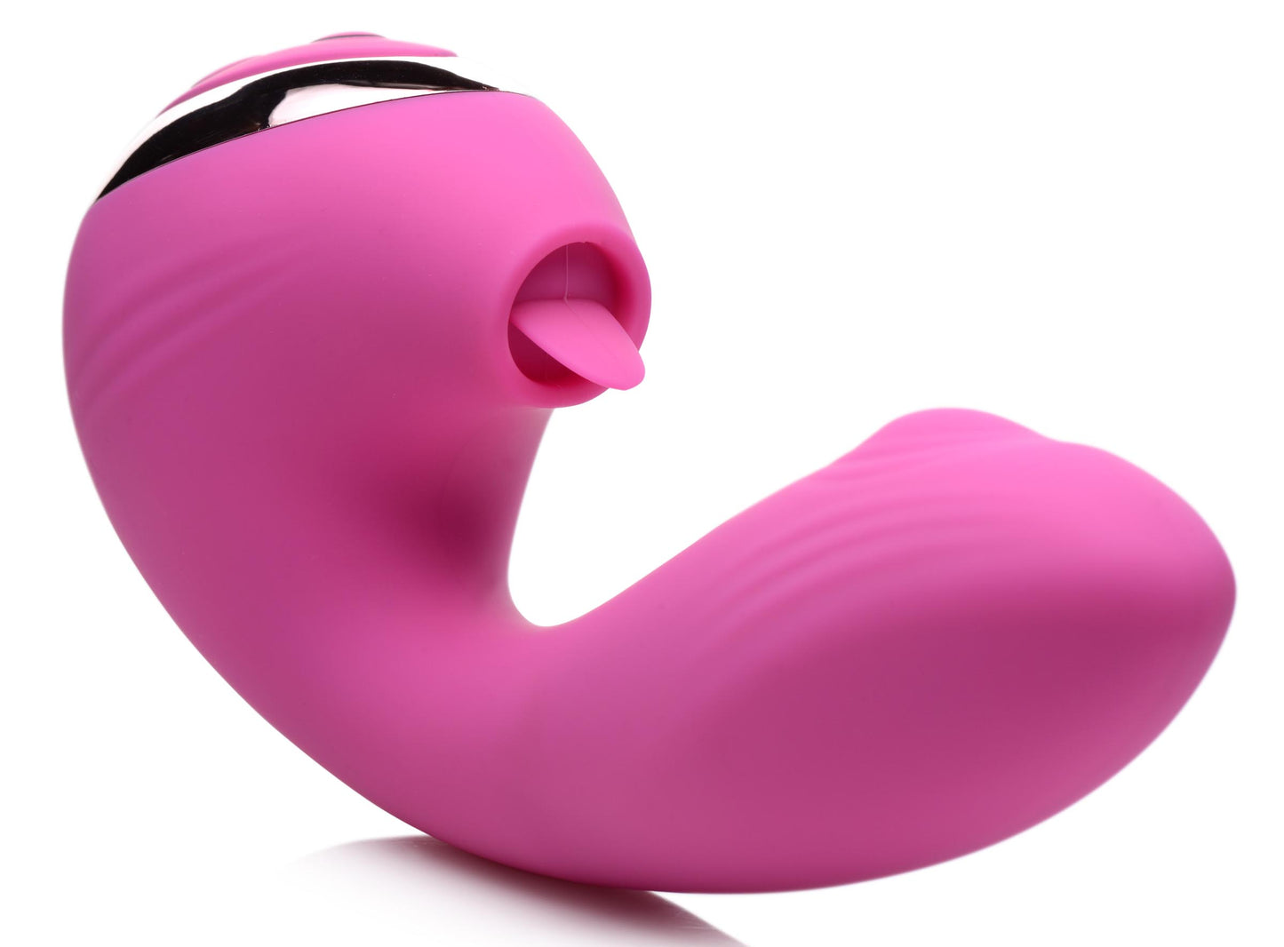 10X Licking G-Throb Rechargeable Silicone Vibrator - UABDSM