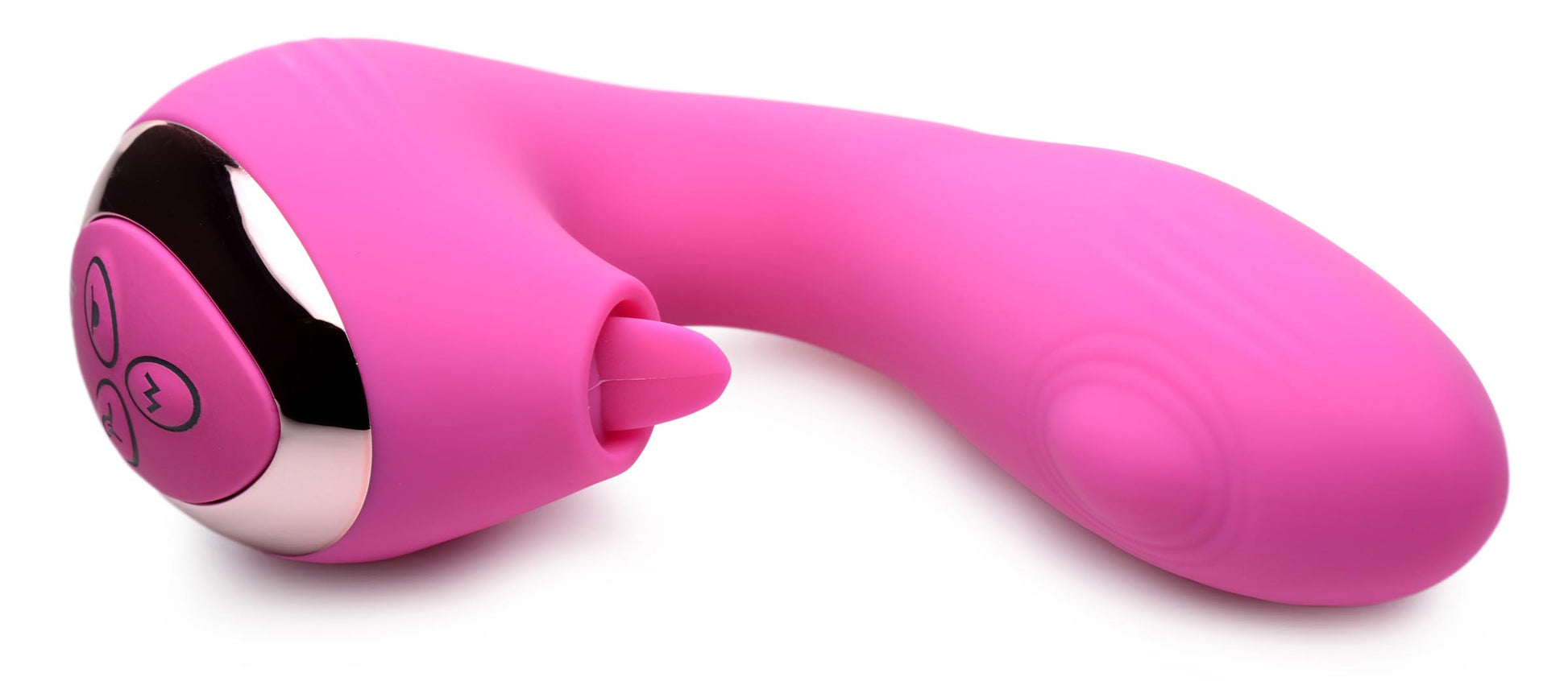 10X Licking G-Throb Rechargeable Silicone Vibrator - UABDSM