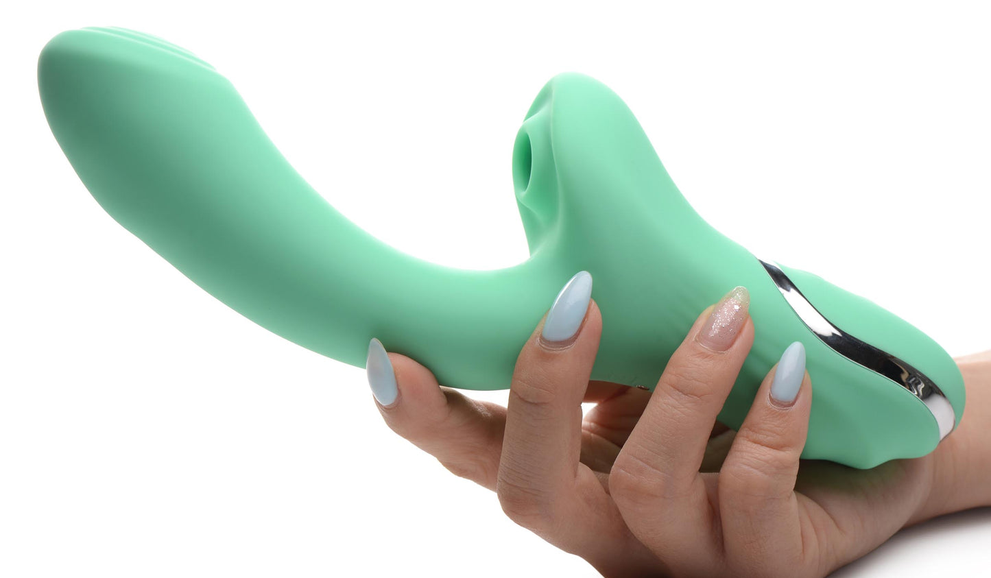 10X Minty Air-Stim Silicone Rabbit Vibrator - UABDSM