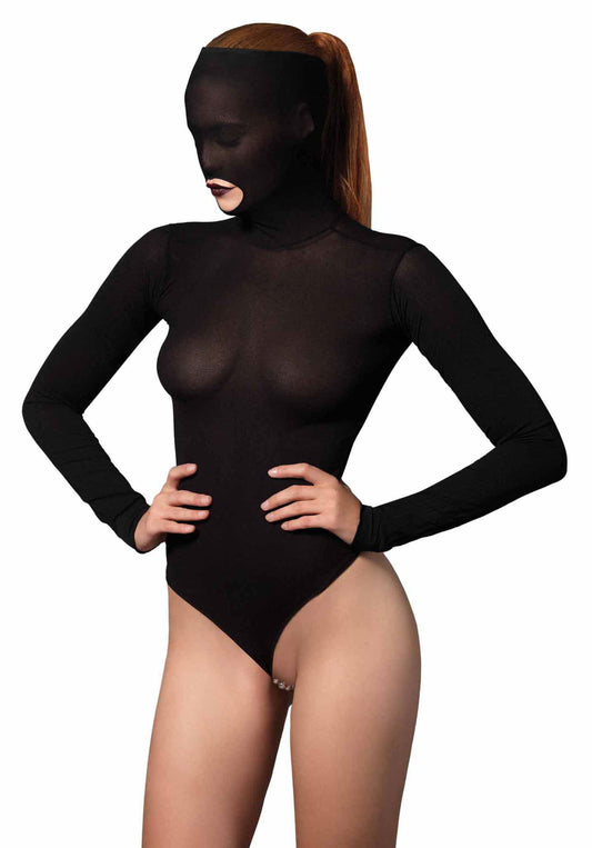 Opaque Masked Teddy with Beaded G-String - UABDSM