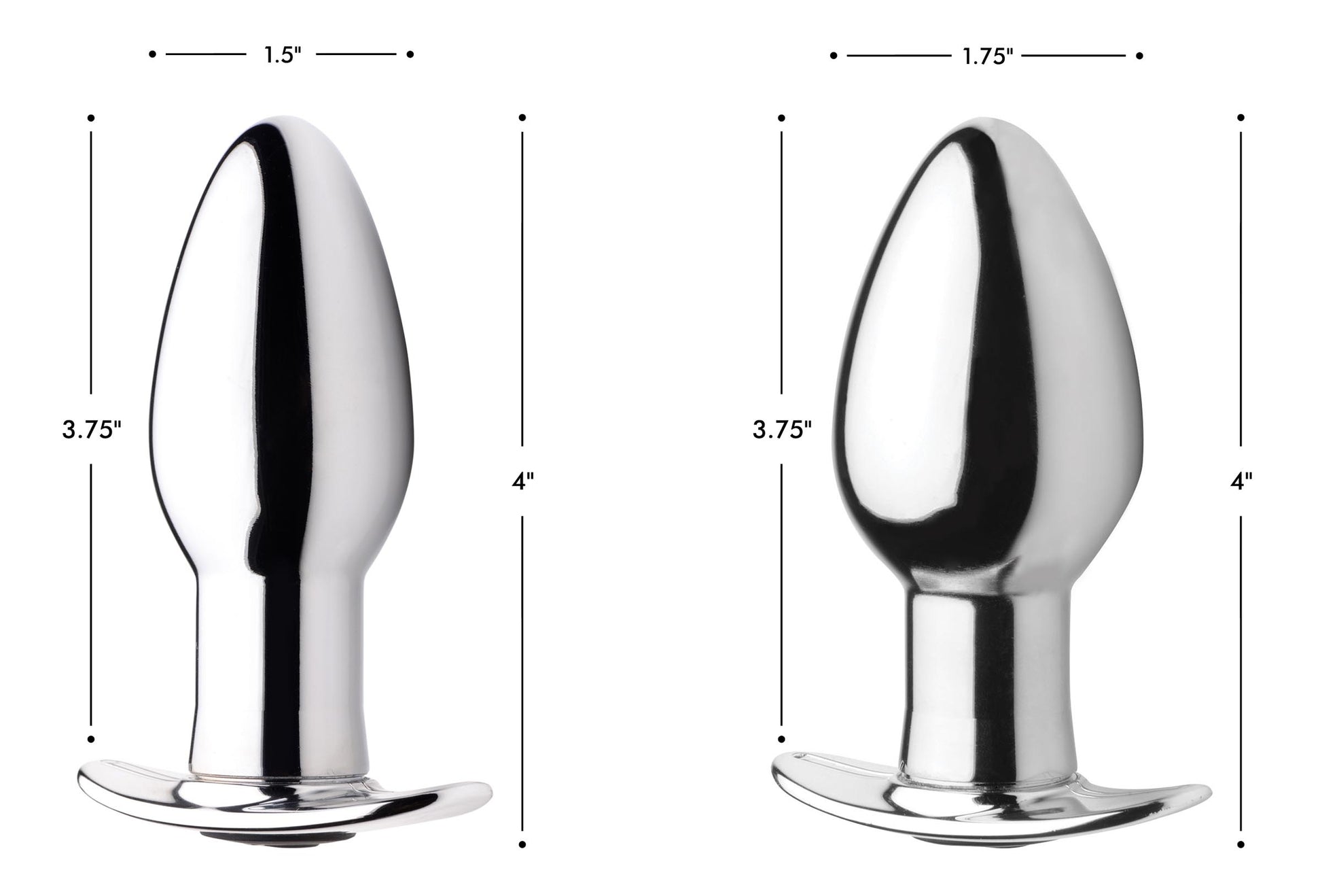 Chrome Blast 7X Rechargeable Butt Plug with Remote Control - Large - UABDSM