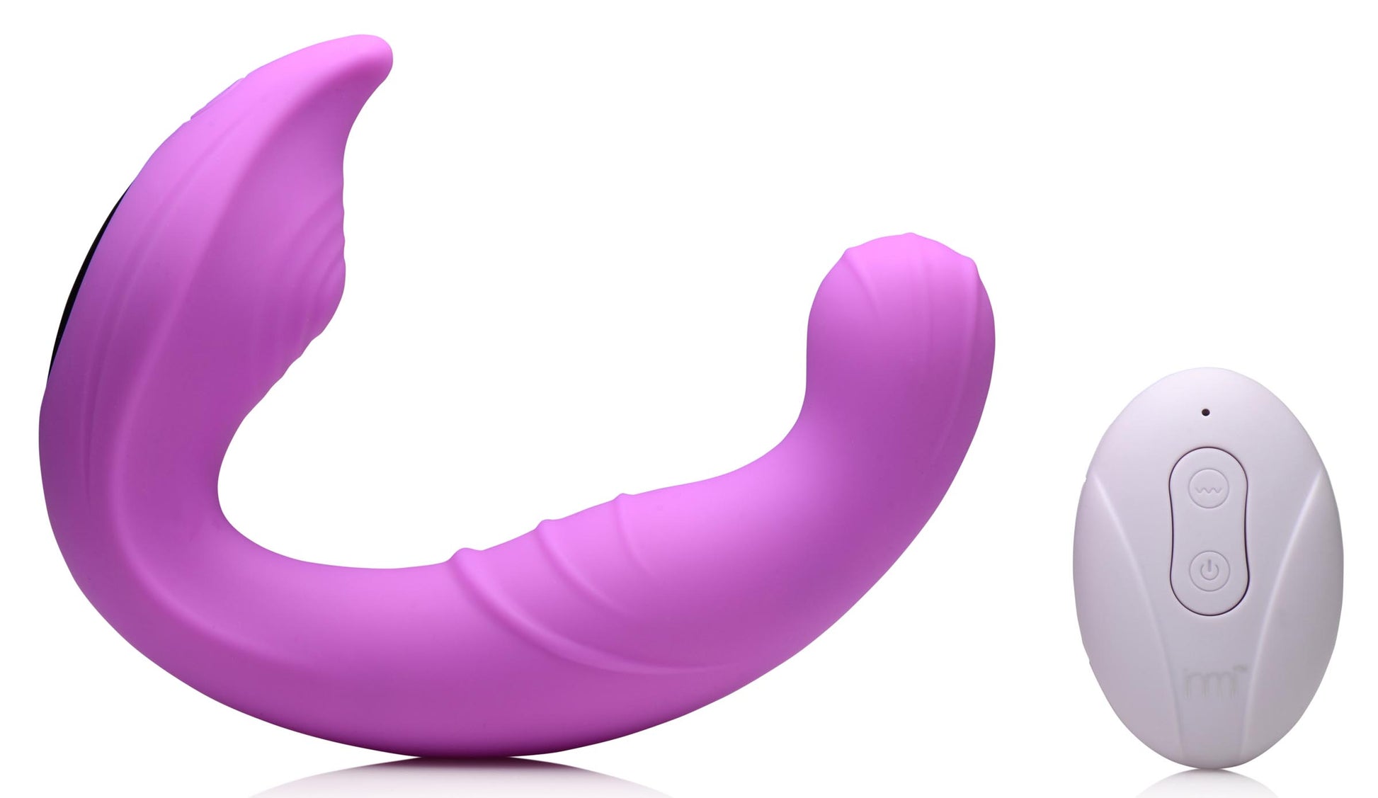 5X Come Hither Silicone Vibrator with Remote Control - UABDSM