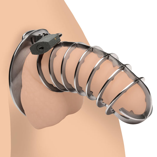 Stainless Steel Spiked Chastity Cage - UABDSM