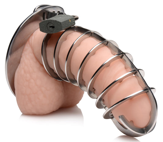 Stainless Steel Spiked Chastity Cage - UABDSM