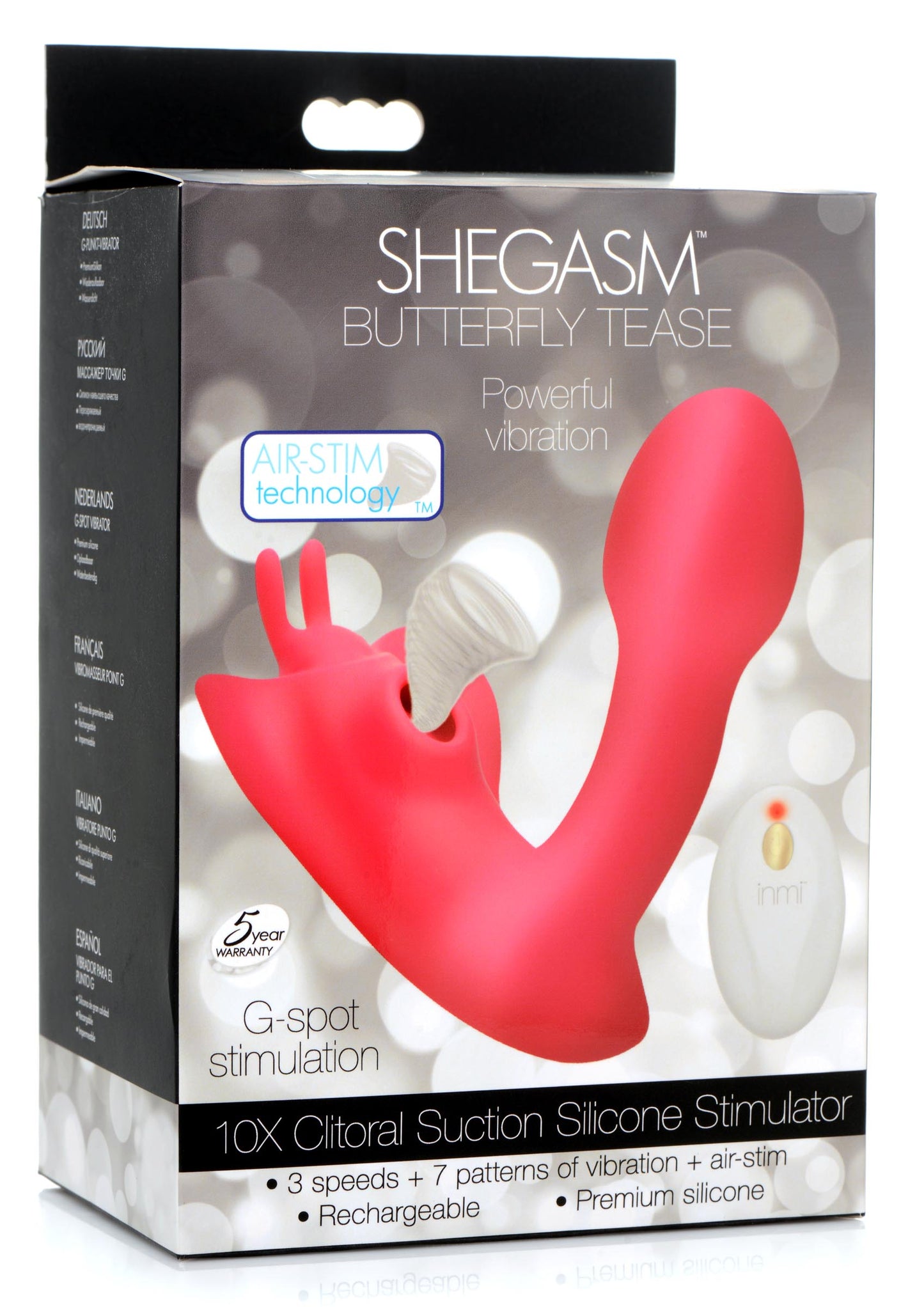 Butterfly Tease 10X Clitoral Suction Silicone Stimulator - UABDSM