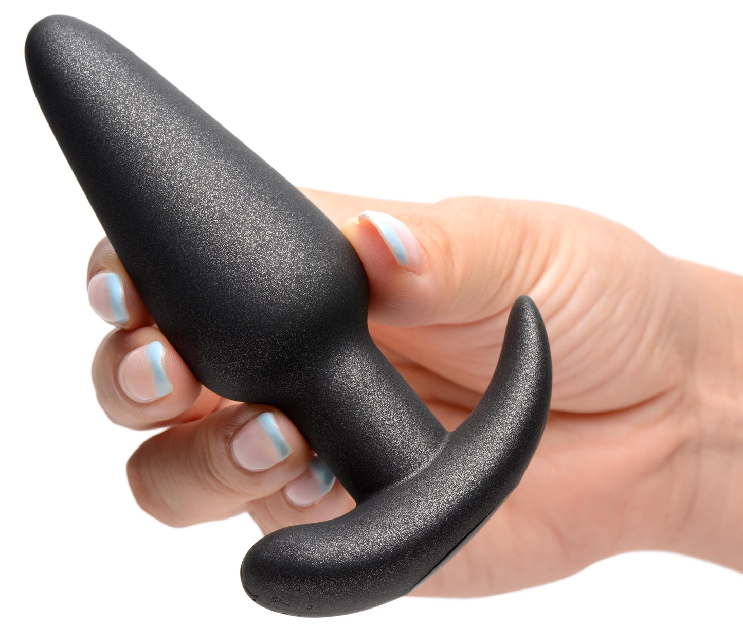 25X Vibrating Silicone Butt Plug with Remote Control - UABDSM