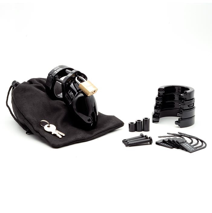 CB6000S Black Chastity Cage Kit - UABDSM