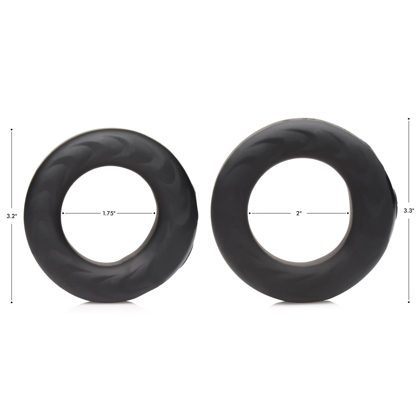 E-Stim Pro Silicone Vibrating Cock Ring - 1.75 Inch - UABDSM