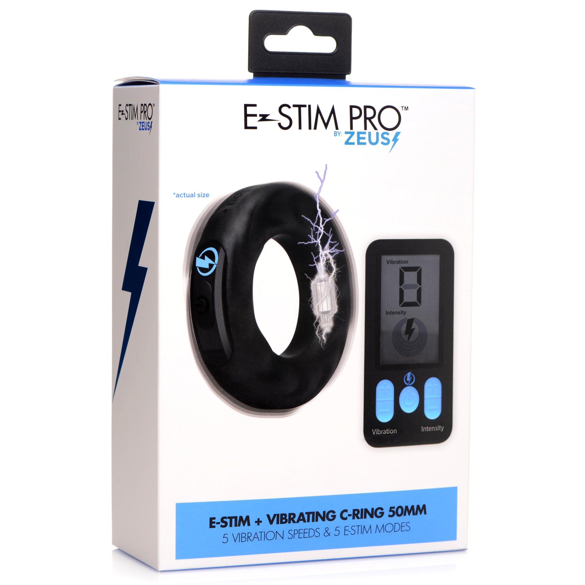 E-Stim Pro Silicone Vibrating Cock Ring - 2 Inch - UABDSM