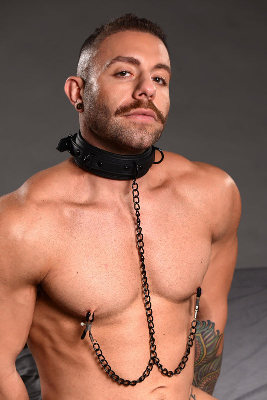 Collared Temptress Collar with Nipple Clamps - UABDSM