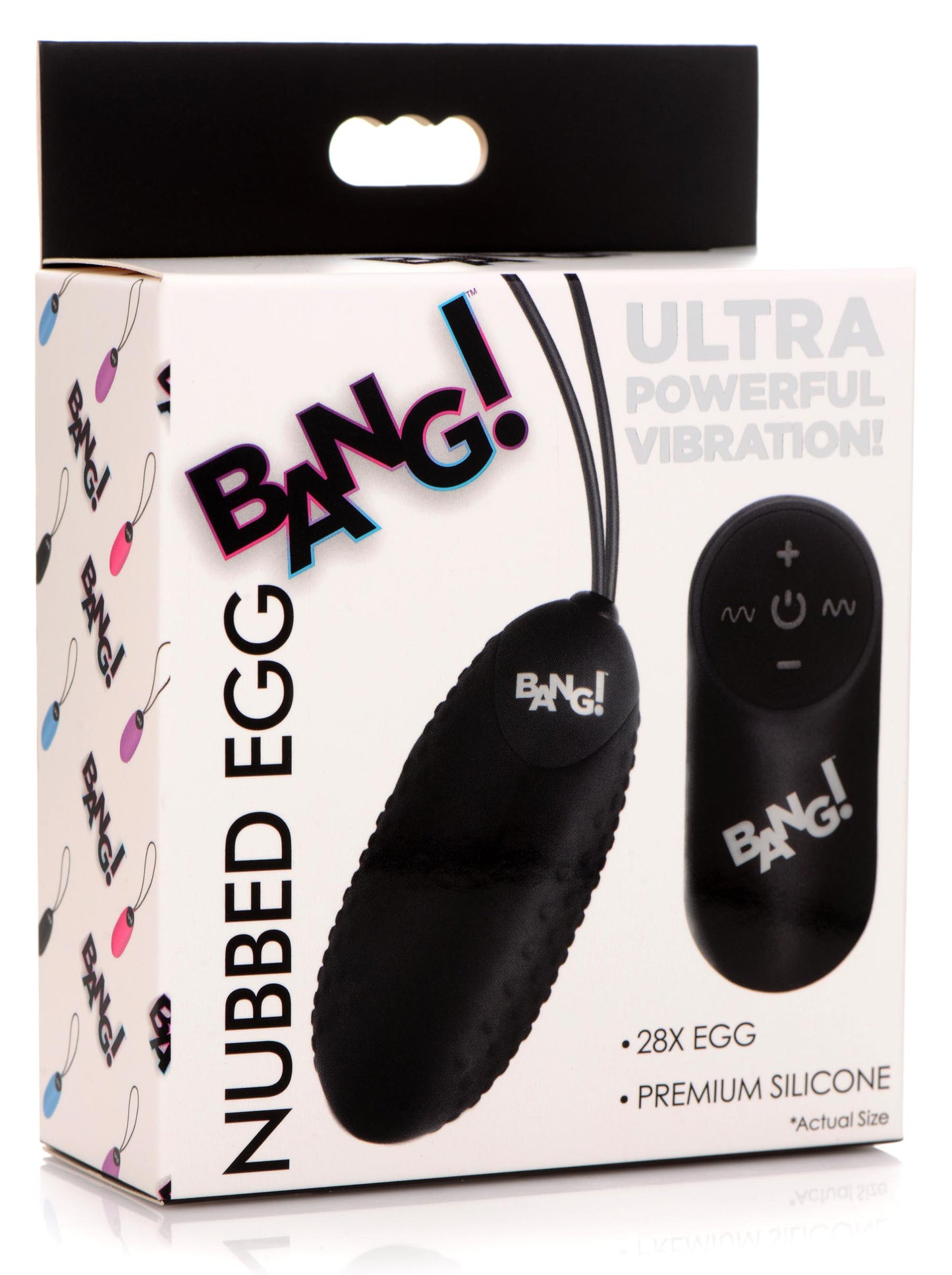 28X Nubbed Silicone Vibrating Egg with Remote Control - UABDSM