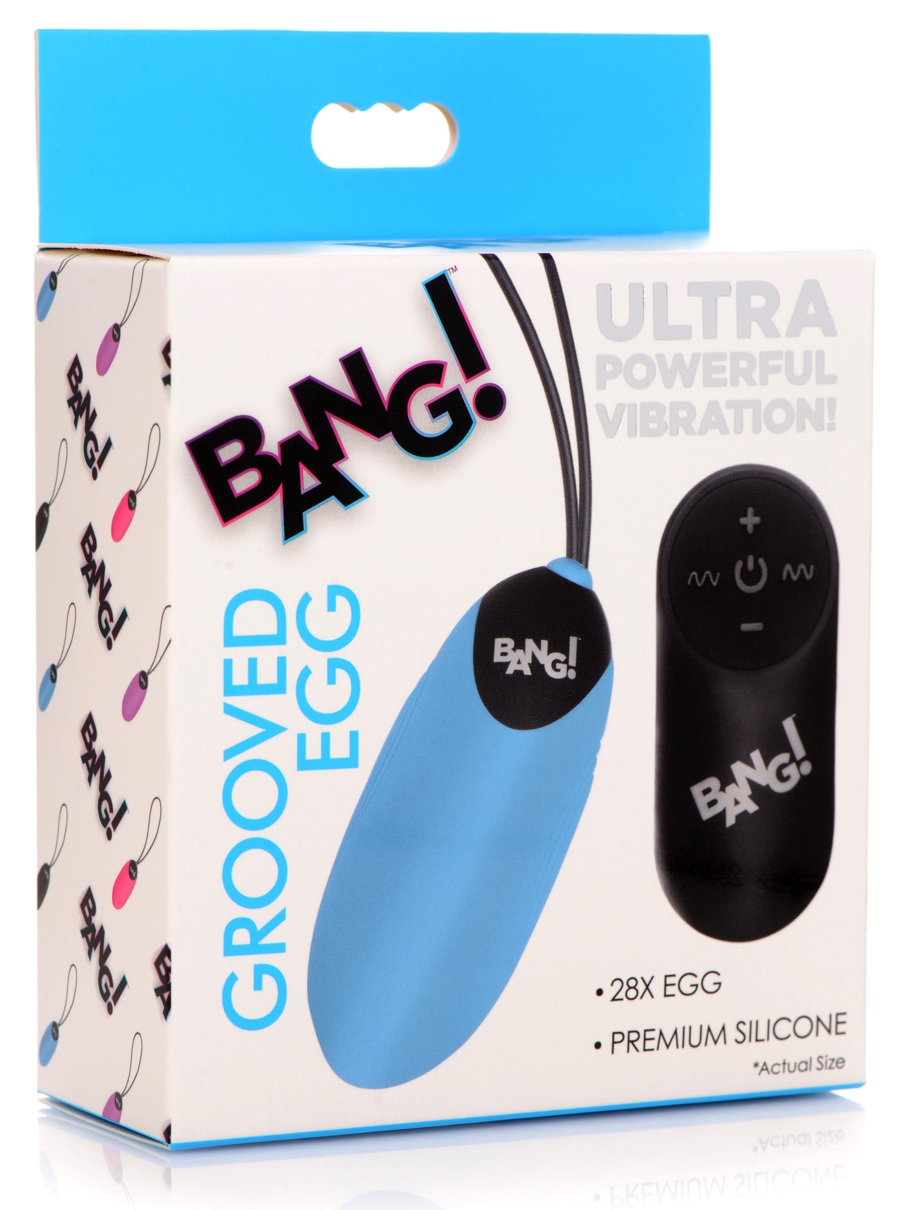 28X Grooved Silicone Vibrating Egg with Remote Control - UABDSM