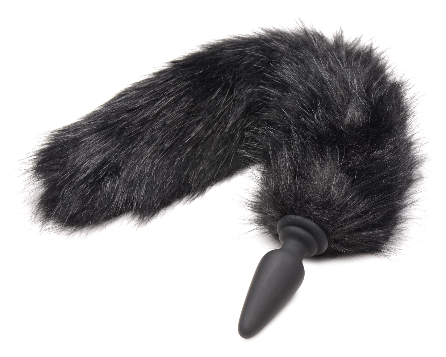 Small Anal Plug with Interchangeable Fox Tail - Black - UABDSM