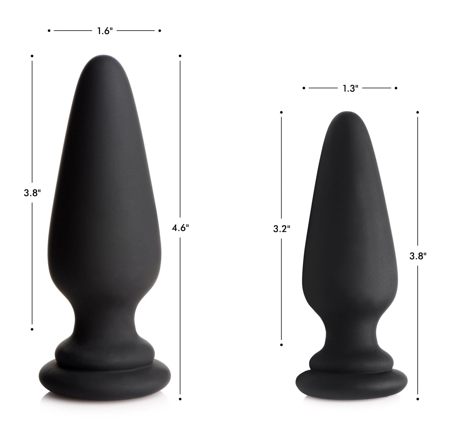 Small Anal Plug with Interchangeable Fox Tail - White - UABDSM