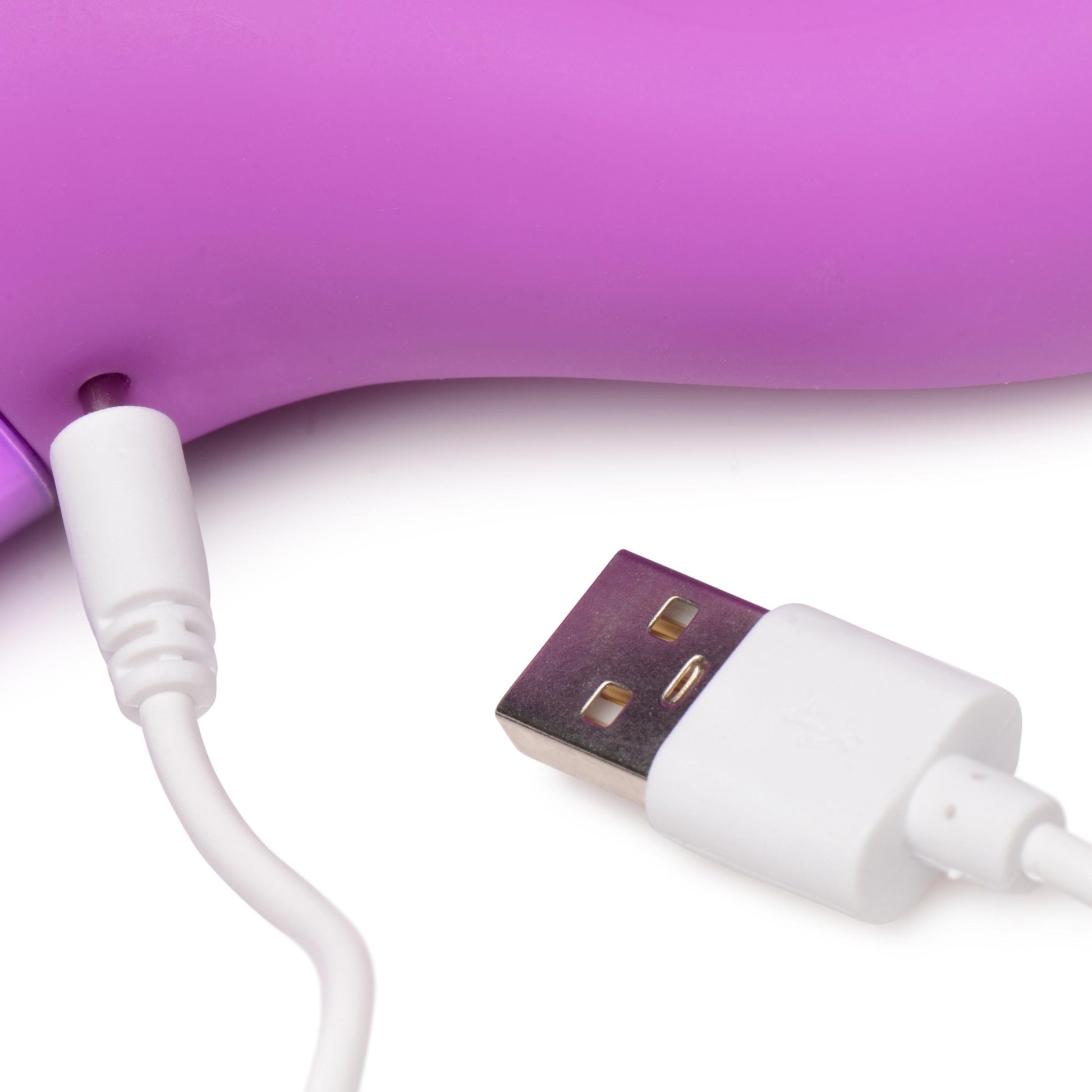 10X Triple Rabbit Silicone Vibrator - Purple - UABDSM