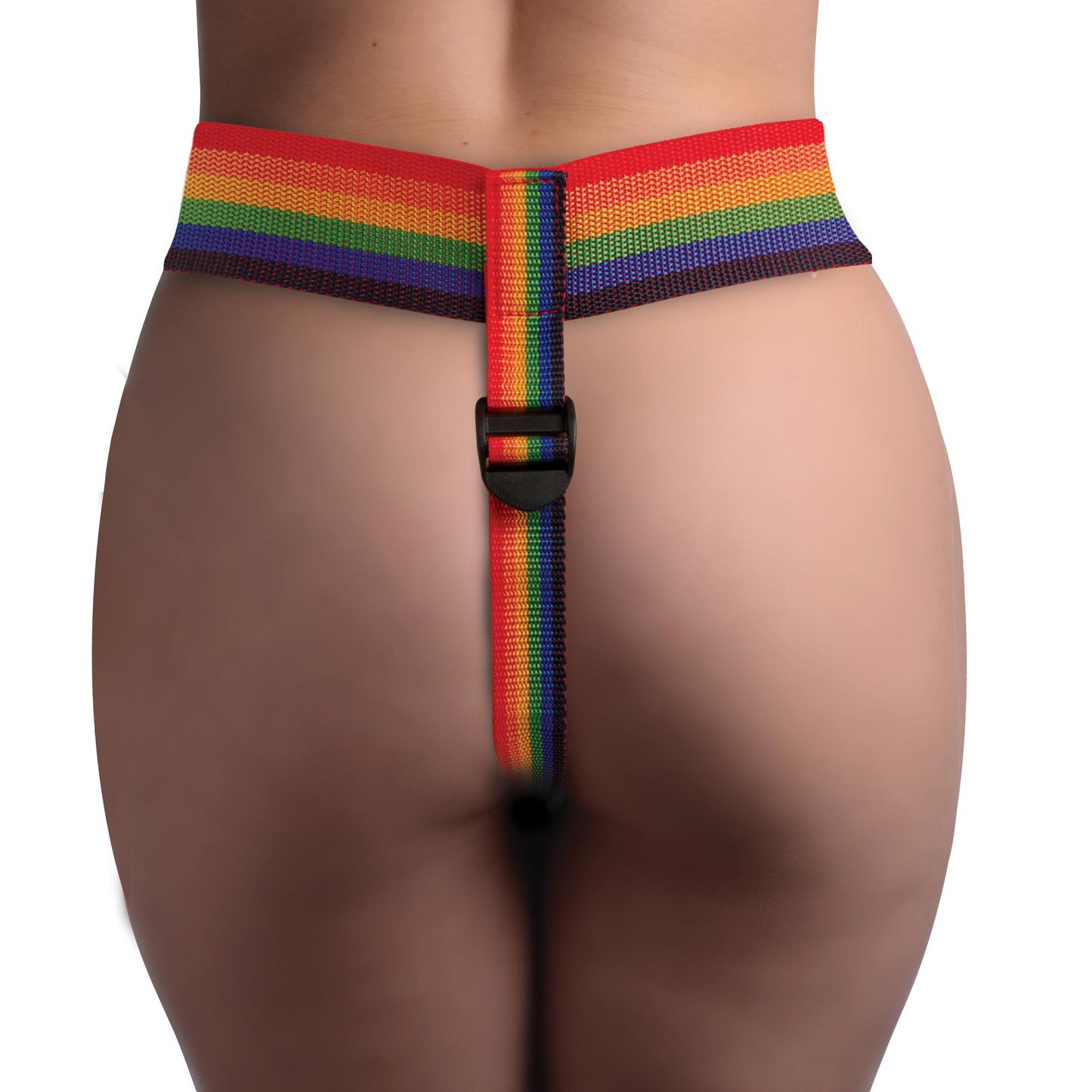 Rainbow Strap On Harness with Silicone O-Rings - UABDSM