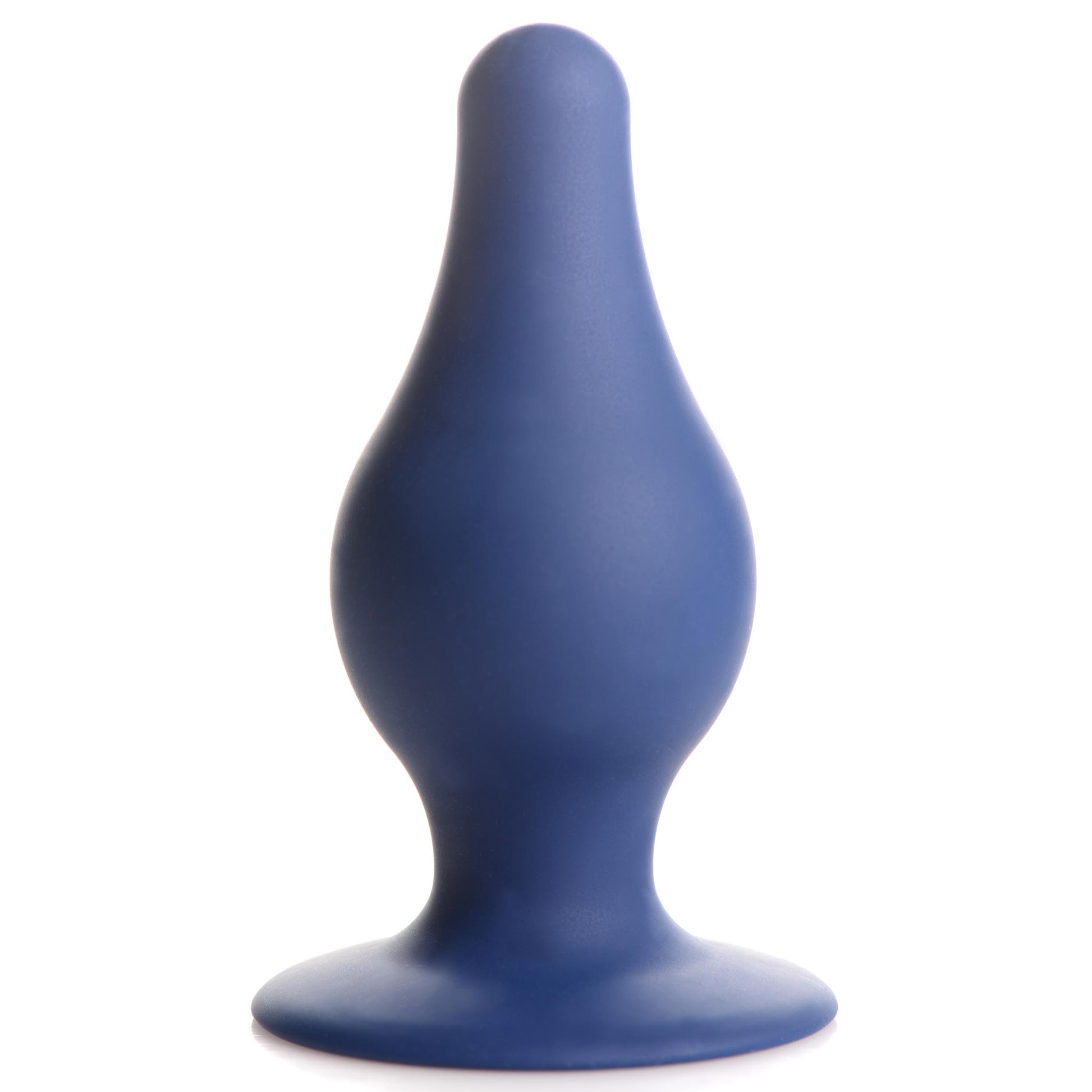 Squeezable Tapered Large Anal Plug - Blue - UABDSM