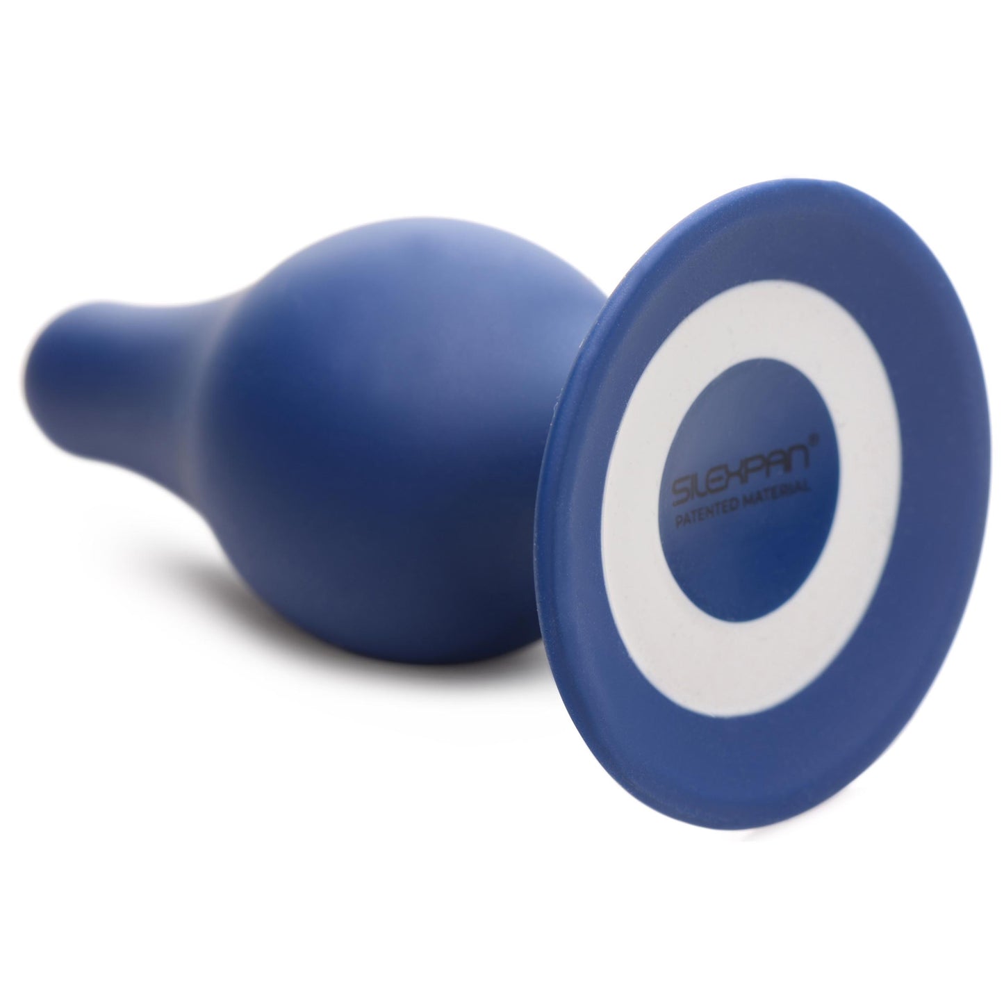 Squeezable Tapered Large Anal Plug - Blue - UABDSM