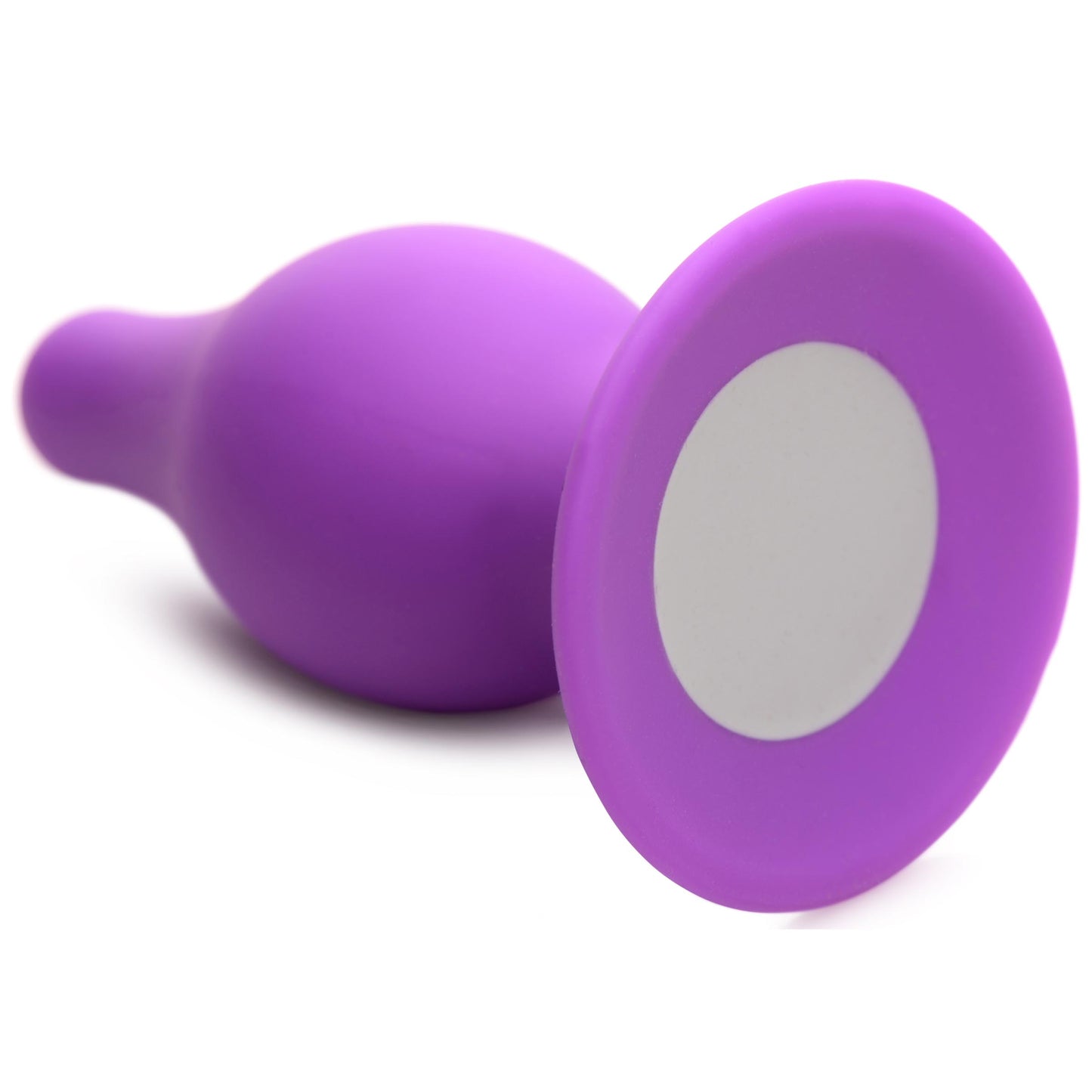 Squeezable Tapered Medium Anal Plug - Purple - UABDSM